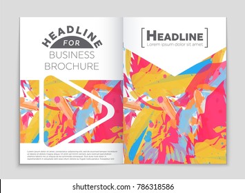 Abstract vector layout background set. For art template design, list, front page, mockup brochure theme style, banner, idea, cover, booklet, print, flyer, book, blank, card, ad, sign, sheet, a4