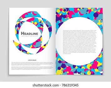 Abstract vector layout background set. For art template design, list, front page, mockup brochure theme style, banner, idea, cover, booklet, print, flyer, book, blank, card, ad, sign, sheet, a4.