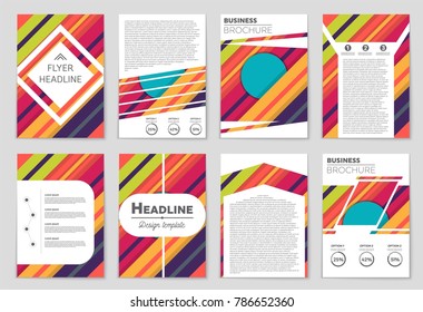 Abstract vector layout background set. For art template design, list, front page, mockup brochure theme style, banner, idea, cover, booklet, print, flyer, book, blank, card, ad, sign, sheet,, a4.