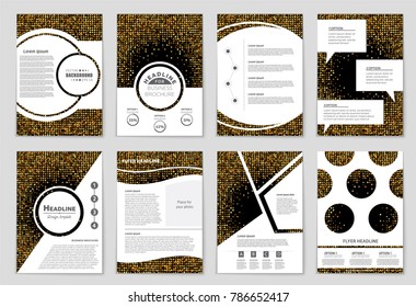 Abstract vector layout background set. For art template design, list, front page, mockup brochure theme style, banner, idea, cover, booklet, print, flyer, book, blank, card, ad, sign, sheet, a4