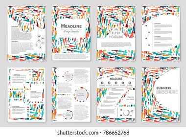 Abstract vector layout background set. For art template design, list, front page, mockup brochure theme style, banner, idea, cover, booklet, print, flyer, book, blank, card, ad, sign, sheet, a4