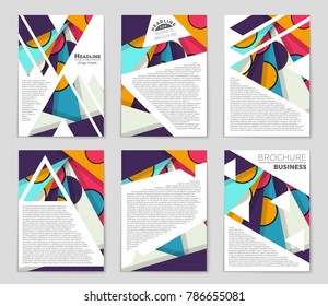Abstract vector layout background set. For art template design, list, front page, mockup brochure theme style, banner, idea, cover, booklet, print, flyer, book, blank, card, ad, sign, sheet,, a4.
