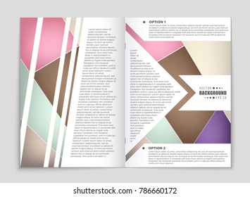 Abstract vector layout background set. For art template design, list, front page, mockup brochure theme style, banner, idea, cover, booklet, print, flyer, book, blank, card, ad, sign, sheet, a4