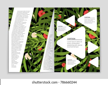 Abstract vector layout background set. For art template design, list, front page, mockup brochure theme style, banner, idea, cover, booklet, print, flyer, book, blank, card, ad, sign, sheet, a4