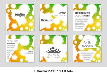 Abstract vector layout background set. For art template design, list, front page, mockup brochure theme style, banner, idea, cover, booklet, print, flyer, book, blank, card, ad, sign, sheet, a4.