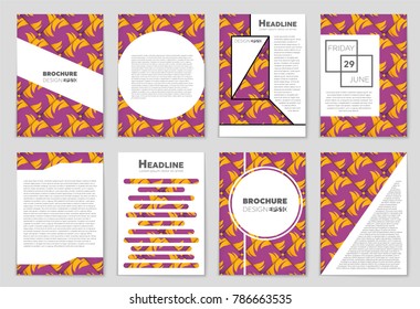 Abstract vector layout background set. For art template design, list, front page, mockup brochure theme style, banner, idea, cover, booklet, print, flyer, book, blank, card, ad, sign, sheet, a4.
