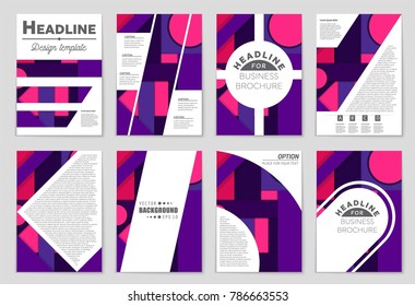 Abstract vector layout background set. For art template design, list, front page, mockup brochure theme style, banner, idea, cover, booklet, print, flyer, book, blank, card, ad, sign, sheet,, a4.