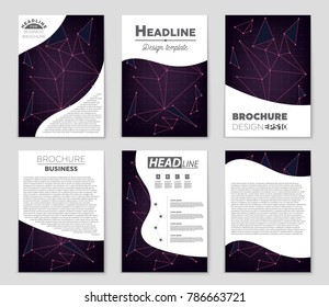 Abstract vector layout background set. For art template design, list, front page, mockup brochure theme style, banner, idea, cover, booklet, print, flyer, book, blank, card, ad, sign, sheet, a4.