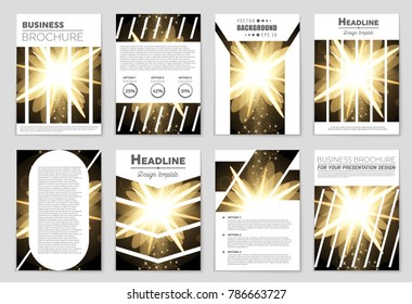 Abstract vector layout background set. For art template design, list, front page, mockup brochure theme style, banner, idea, cover, booklet, print, flyer, book, blank, card, ad, sign, sheet, a4