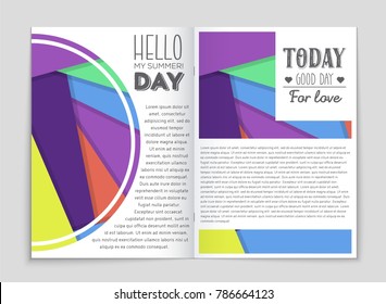 Abstract vector layout background set. For art template design, list, front page, mockup brochure theme style, banner, idea, cover, booklet, print, flyer, book, blank, card, ad, sign, sheet,, a4.