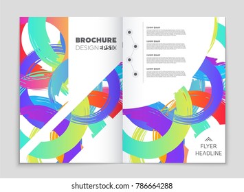 Abstract vector layout background set. For art template design, list, front page, mockup brochure theme style, banner, idea, cover, booklet, print, flyer, book, blank, card, ad, sign, sheet, a4