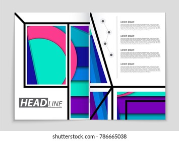 Abstract vector layout background set. For art template design, list, front page, mockup brochure theme style, banner, idea, cover, booklet, print, flyer, book, blank, card, ad, sign, sheet,, a4.