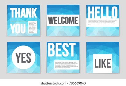 Abstract vector layout background set. For art template design, list, front page, mockup brochure theme style, banner, idea, cover, booklet, print, flyer, book, blank, card, ad, sign, sheet, a4