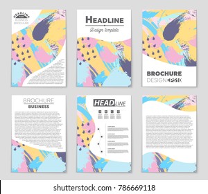 Abstract vector layout background set. For art template design, list, front page, mockup brochure theme style, banner, idea, cover, booklet, print, flyer, book, blank, card, ad, sign, sheet, a4