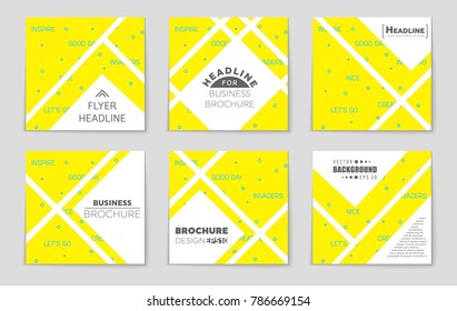 Abstract vector layout background set. For art template design, list, front page, mockup brochure theme style, banner, idea, cover, booklet, print, flyer, book, blank, card, ad, sign, sheet, a4
