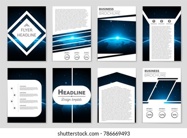 Abstract vector layout background set. For art template design, list, front page, mockup brochure theme style, banner, idea, cover, booklet, print, flyer, book, blank, card, ad, sign, sheet, a4