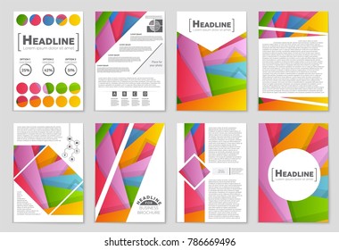 Abstract vector layout background set. For art template design, list, front page, mockup brochure theme style, banner, idea, cover, booklet, print, flyer, book, blank, card, ad, sign, sheet,, a4.