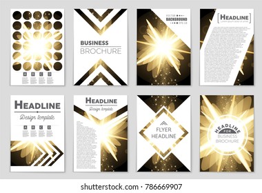 Abstract vector layout background set. For art template design, list, front page, mockup brochure theme style, banner, idea, cover, booklet, print, flyer, book, blank, card, ad, sign, sheet, a4