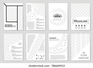 Abstract vector layout background set. For art template design, list, front page, mockup brochure theme style, banner, idea, cover, booklet, print, flyer, book, blank, card, ad, sign, sheet, a4