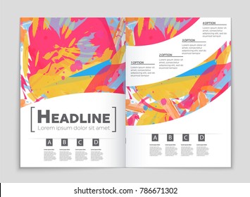 Abstract vector layout background set. For art template design, list, front page, mockup brochure theme style, banner, idea, cover, booklet, print, flyer, book, blank, card, ad, sign, sheet, a4