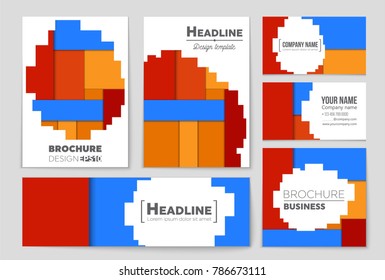 Abstract vector layout background set. For art template design, list, front page, mockup brochure theme style, banner, idea, cover, booklet, print, flyer, book, blank, card, ad, sign, sheet,, a4.