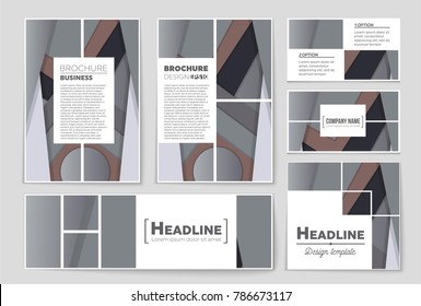 Abstract vector layout background set. For art template design, list, front page, mockup brochure theme style, banner, idea, cover, booklet, print, flyer, book, blank, card, ad, sign, sheet,, a4.