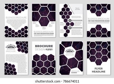 Abstract vector layout background set. For art template design, list, front page, mockup brochure theme style, banner, idea, cover, booklet, print, flyer, book, blank, card, ad, sign, sheet, a4.