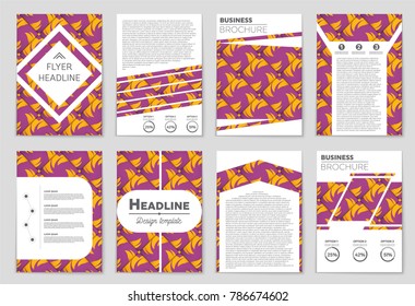 Abstract vector layout background set. For art template design, list, front page, mockup brochure theme style, banner, idea, cover, booklet, print, flyer, book, blank, card, ad, sign, sheet, a4.