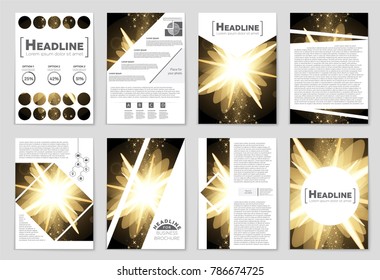 Abstract vector layout background set. For art template design, list, front page, mockup brochure theme style, banner, idea, cover, booklet, print, flyer, book, blank, card, ad, sign, sheet, a4