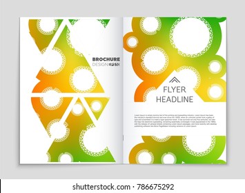 Abstract vector layout background set. For art template design, list, front page, mockup brochure theme style, banner, idea, cover, booklet, print, flyer, book, blank, card, ad, sign, sheet, a4.