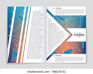 Abstract vector layout background set. For art template design, list, front page, mockup brochure theme style, banner, idea, cover, booklet, print, flyer, book, blank, card, ad, sign, sheet, a4.