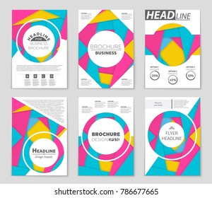 Abstract vector layout background set. For art template design, list, front page, mockup brochure theme style, banner, idea, cover, booklet, print, flyer, book, blank, card, ad, sign, sheet,, a4.