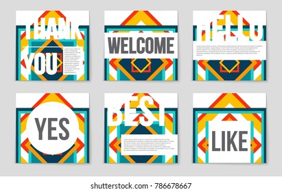 Abstract vector layout background set. For art template design, list, front page, mockup brochure theme style, banner, idea, cover, booklet, print, flyer, book, blank, card, ad, sign, sheet, a4.