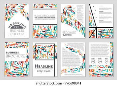 Abstract vector layout background set. For art template design, list, front page, mockup brochure theme style, banner, idea, cover, booklet, print, flyer, book, blank, card, ad, sign, sheet, a4