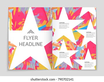 Abstract vector layout background set. For art template design, list, front page, mockup brochure theme style, banner, idea, cover, booklet, print, flyer, book, blank, card, ad, sign, sheet, a4