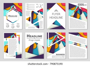 Abstract vector layout background set. For art template design, list, front page, mockup brochure theme style, banner, idea, cover, booklet, print, flyer, book, blank, card, ad, sign, sheet,, a4.