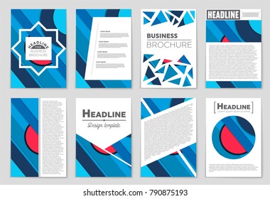 Abstract vector layout background set. For art template design, list, front page, mockup brochure theme style, banner, idea, cover, booklet, print, flyer, book, blank, card, ad, sign, sheet,, a4.