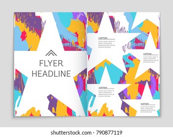 Abstract vector layout background set. For art template design, list, front page, mockup brochure theme style, banner, idea, cover, booklet, print, flyer, book, blank, card, ad, sign, sheet, a4