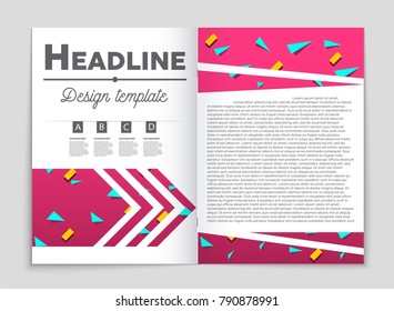 Abstract vector layout background set. For art template design, list, front page, mockup brochure theme style, banner, idea, cover, booklet, print, flyer, book, blank, card, ad, sign, sheet, a4