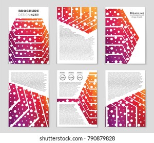 Abstract vector layout background set. For art template design, list, front page, mockup brochure theme style, banner, idea, cover, booklet, print, flyer, book, blank, card, ad, sign, sheet, a4