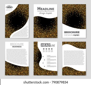 Abstract vector layout background set. For art template design, list, front page, mockup brochure theme style, banner, idea, cover, booklet, print, flyer, book, blank, card, ad, sign, sheet, a4