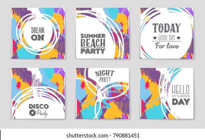 Abstract vector layout background set. For art template design, list, front page, mockup brochure theme style, banner, idea, cover, booklet, print, flyer, book, blank, card, ad, sign, sheet, a4