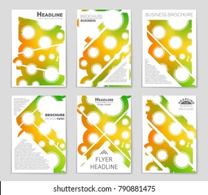 Abstract vector layout background set. For art template design, list, front page, mockup brochure theme style, banner, idea, cover, booklet, print, flyer, book, blank, card, ad, sign, sheet, a4.