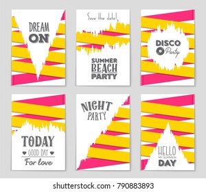 Abstract vector layout background set. For art template design, list, front page, mockup brochure theme style, banner, idea, cover, booklet, print, flyer, book, blank, card, ad, sign, sheet, a4.