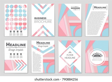 Abstract vector layout background set. For art template design, list, front page, mockup brochure theme style, banner, idea, cover, booklet, print, flyer, book, blank, card, ad, sign, sheet,, a4.