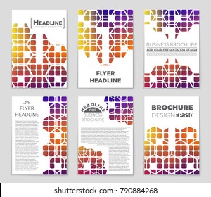 Abstract vector layout background set. For art template design, list, front page, mockup brochure theme style, banner, idea, cover, booklet, print, flyer, book, blank, card, ad, sign, sheet, a4.