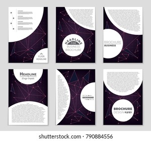 Abstract vector layout background set. For art template design, list, front page, mockup brochure theme style, banner, idea, cover, booklet, print, flyer, book, blank, card, ad, sign, sheet, a4.