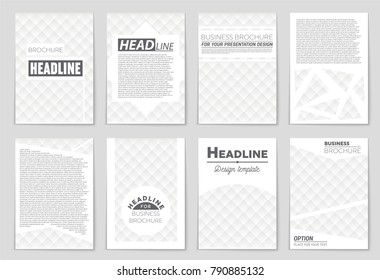 Abstract vector layout background set. For art template design, list, front page, mockup brochure theme style, banner, idea, cover, booklet, print, flyer, book, blank, card, ad, sign, sheet, a4