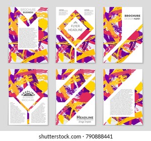 Abstract vector layout background set. For art template design, list, front page, mockup brochure theme style, banner, idea, cover, booklet, print, flyer, book, blank, card, ad, sign, sheet, a4
