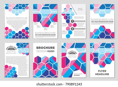 Abstract vector layout background set. For art template design, list, front page, mockup brochure theme style, banner, idea, cover, booklet, print, flyer, book, blank, card, ad, sign, sheet, a4